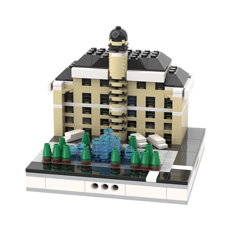 Buildmoc City Skyline Architecture Bellagio Hotel Las Vegas Modular Building Blocks Educational Toy Gifts Cities Mini Model | Игрушки и