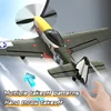 New P51 Mustang rc Plane 2.4G 4CH 6 Axis 410MM Wingspan Foam Fighter One Key Aerobatic RTF Aircraft Glider Toys Gifts for child 5