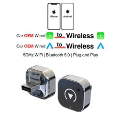 Wireless CarPlay Adapter for Seamless In - Car iPhone Integration (Carplay and auto)