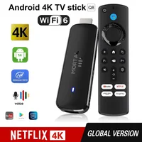 Android14 TV Stick  Mortal Q8 Global Version  Allwinner H313 Chip Wifi6 Voice Remote 8K 4K@60fps YouTube Stream TV stick 2G8G16G