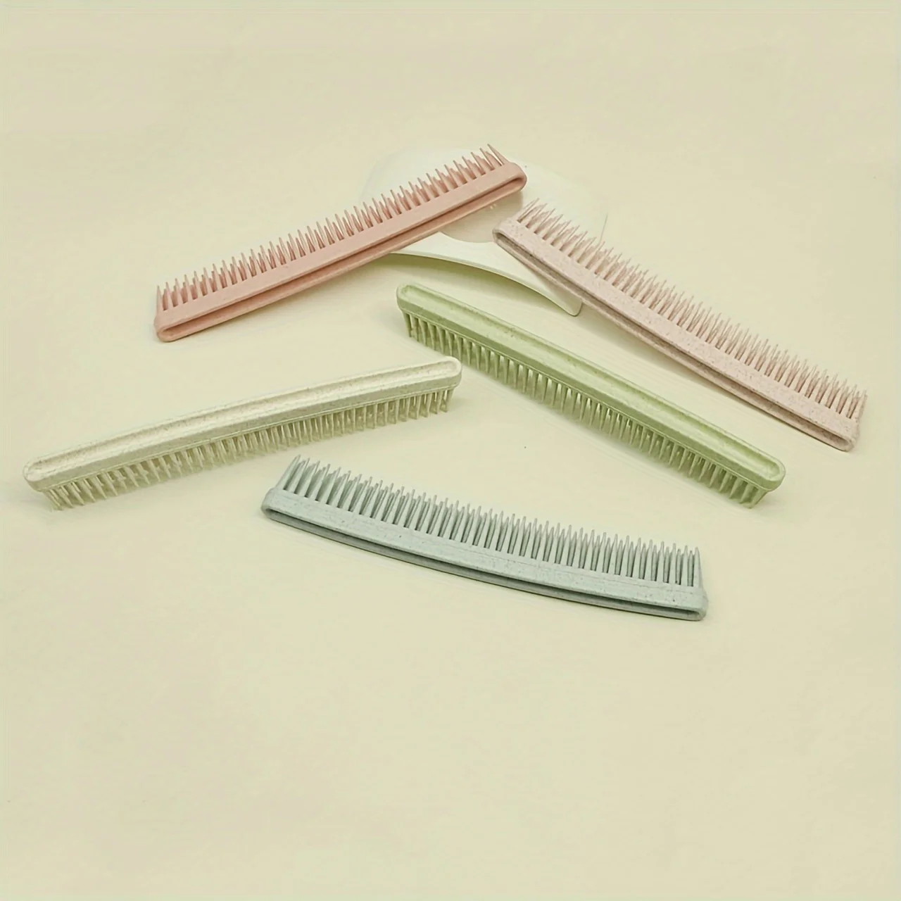 Double layer Fine-Tooth Hair Detangling Smoothing ABS Plastic Handleless Portable Easy to Clean Salon Home Use Durable Stylish