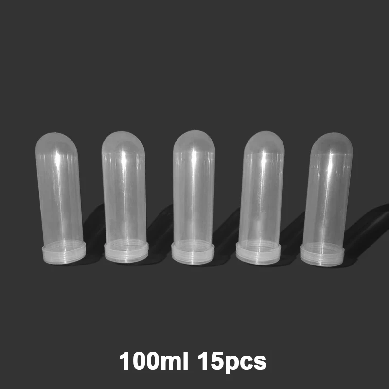 100ml Laboratory Centrifuge Plastic Vial Tube Lab Plastic round bottom Centrifuge Tube 15pcs Laboratory Supplies