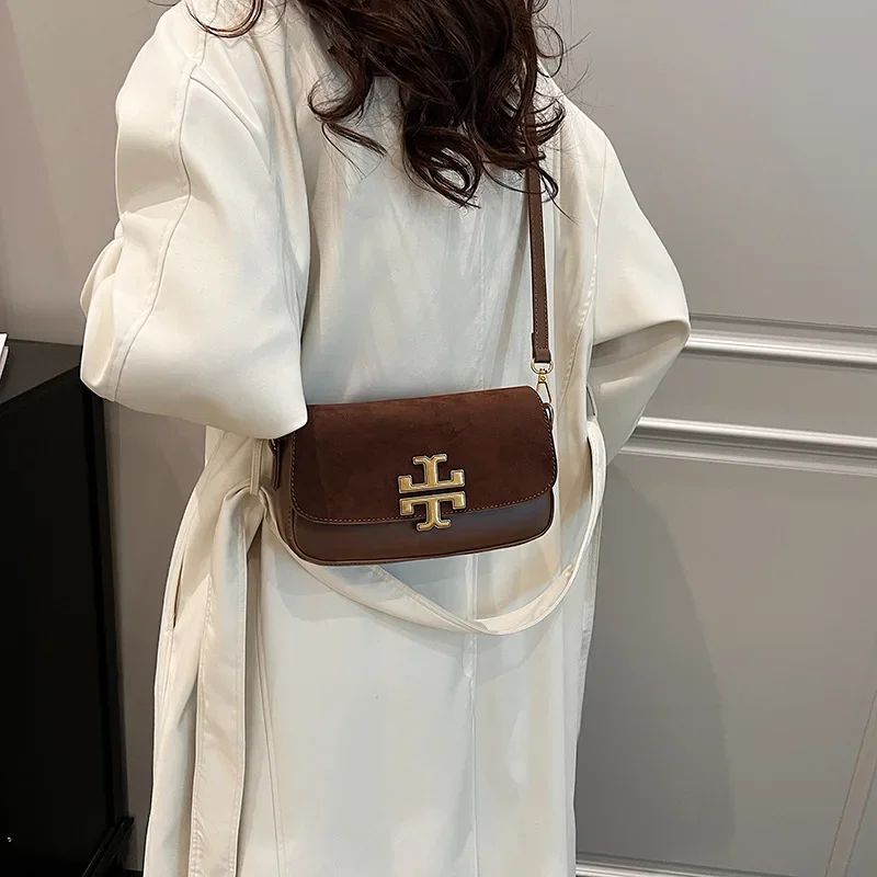New Luxury Women Handbag Fashion One-Shoulder Diagonal Bag PU Leather Classic One Shoulder Crossbody Bag French Retro Tofu Bags