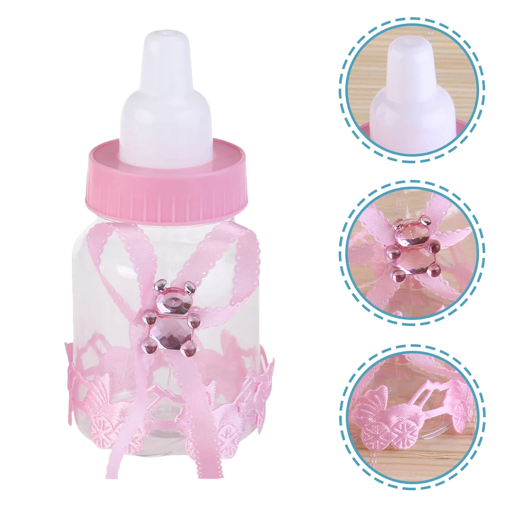 

24 Pcs Baby Bottle Candy Box Party Favors Bottles Personality Shower for Boys Plastic