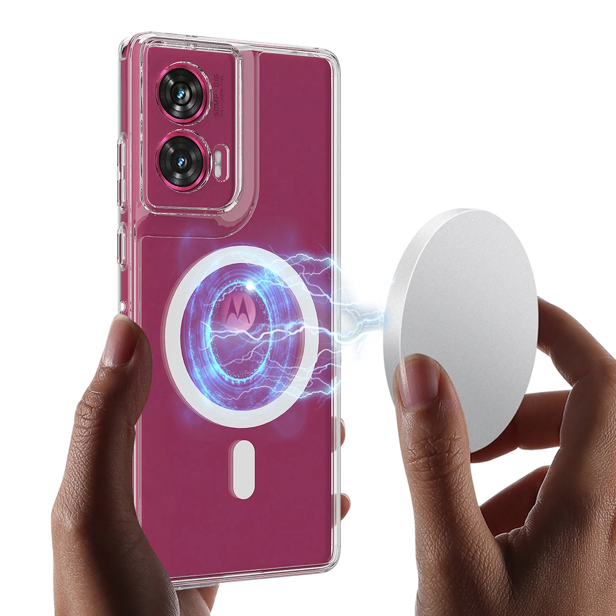 MagSafe Transparent Luxury Acrylic Wireless Charging Case
