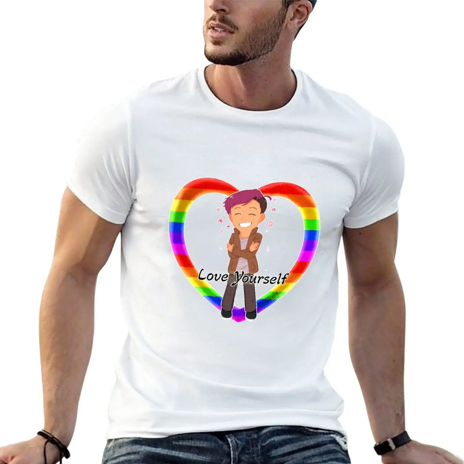 Levigatrici Sides Heart - Thomas Sanders T-Shirt Summer Top Abbigliamento Estetico Magliette Grafiche Da Uomo