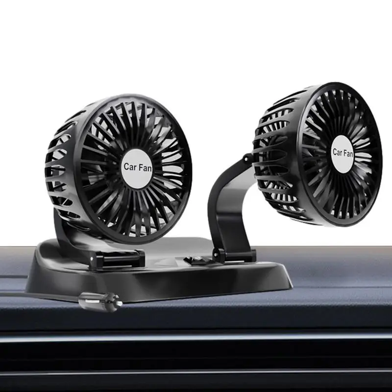 

Car Cooling Fan Car Seat Back Cooling Fan 360 Adjustable Portable Cooler Fan Air Outlet Dashboard Electric Car Fan For Autos