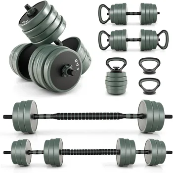4-in-1 Adjustable Dumbbell Barbell Set 1