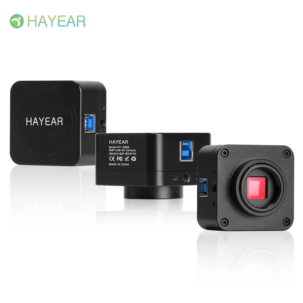 헤이어 8MP USB 카메라 HD  센서 IMX 현미경 카메라 UVC USB 측정 전자 디지털 아이피스 PCB 수리용
