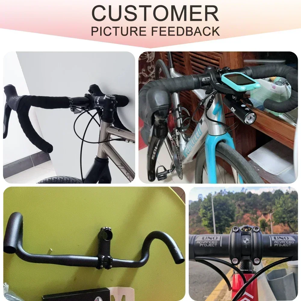UNO Aluminum Alloy Racing Road Bicycle Handlebar Bent Bar 25.4/31.8mm 360/380/400/420/440MM Bicycle Accessories bicycle accessories,bicycle handlebar