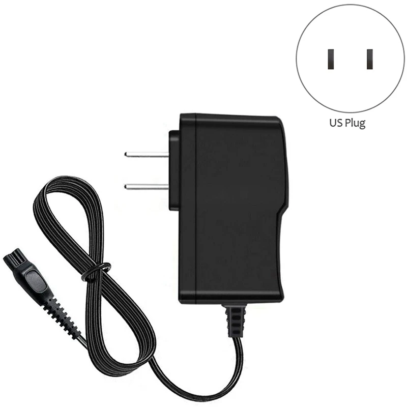 2X Per Philips-Hq8505 Norelco 7000 5000 Rasoio Elettrico Serie 3000, Adattatore Per Rifinitore Per Barba Cavo Di Alimentazione Spina Americana