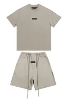 Ensemble T-shirt et short tendance pour homme et femme, collection The Garden, nouvelle coloration, t-shirts unis, shorts à cordon, ensembles d'été 2