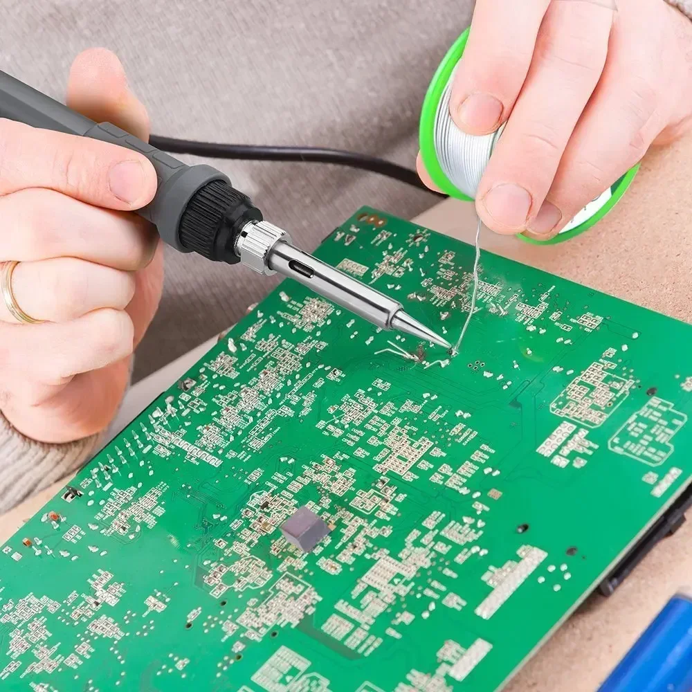 무연 로진 코어 솔더 와이어 Sn99.3Ag0.3Cu0.7 1mm 100g 저융점 주석 와이어 RoHS PCB 전자 용접 수리 1-6팩