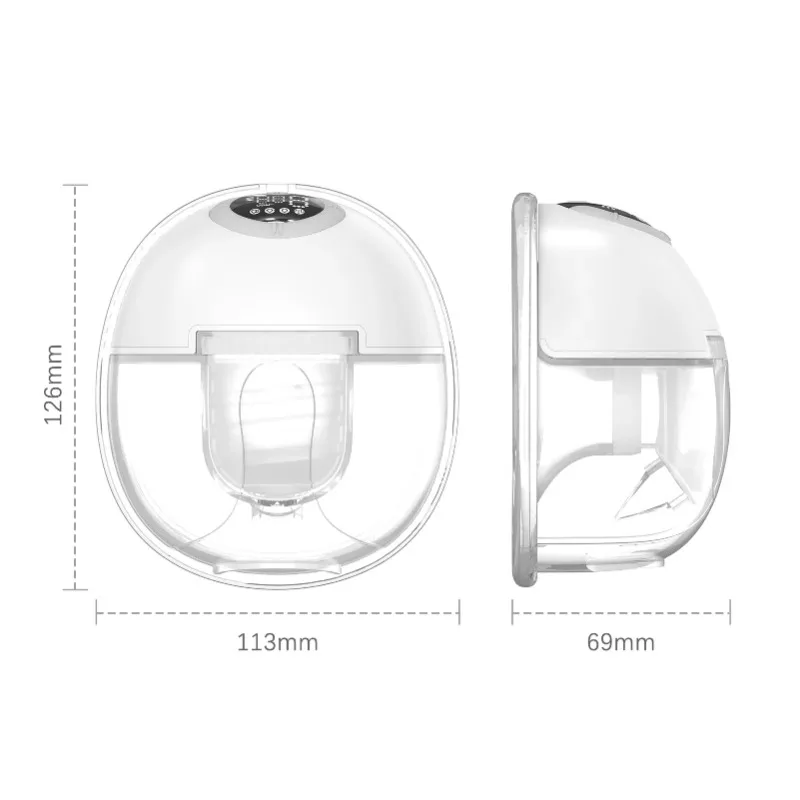New Upgrade Wearable Breast Pump Hands-Free Electric Breast Pump for Newborn Comfort-Automatic Milk Extractor BPA-Free