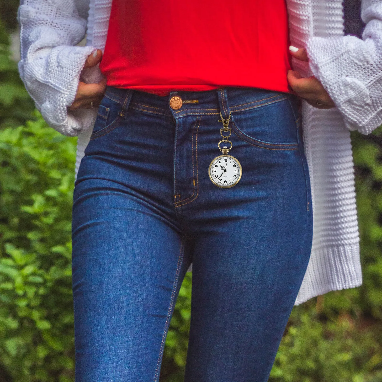 1pc 가슴 수유용 경량 패셔너블 간호사 시계 여성용 안전 소재 디자인 간호사 포브 타임피스 걸이식 시계