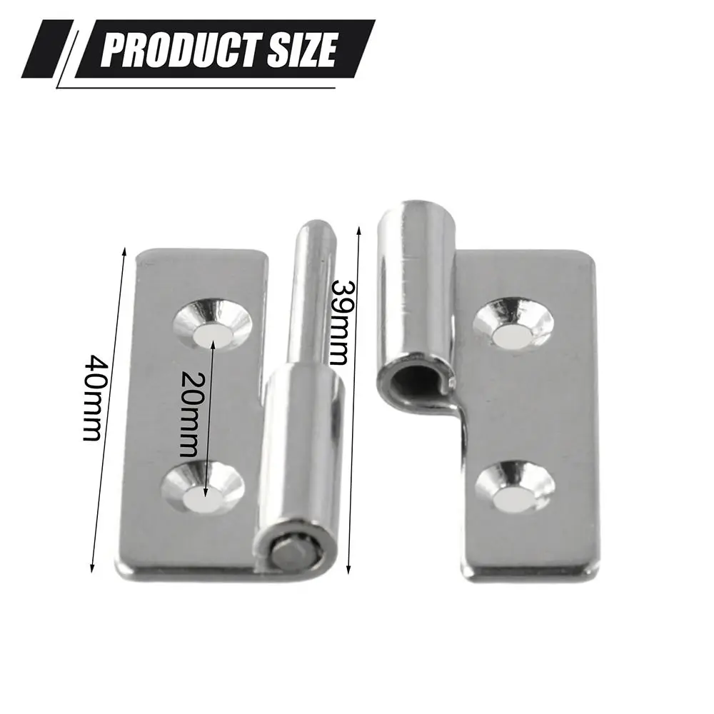 1Pcs Slip Joint Removable Hinge Lift Flag Off Left Right Open Detachable Hinges Furniture Hardware 304 Stainless Steel