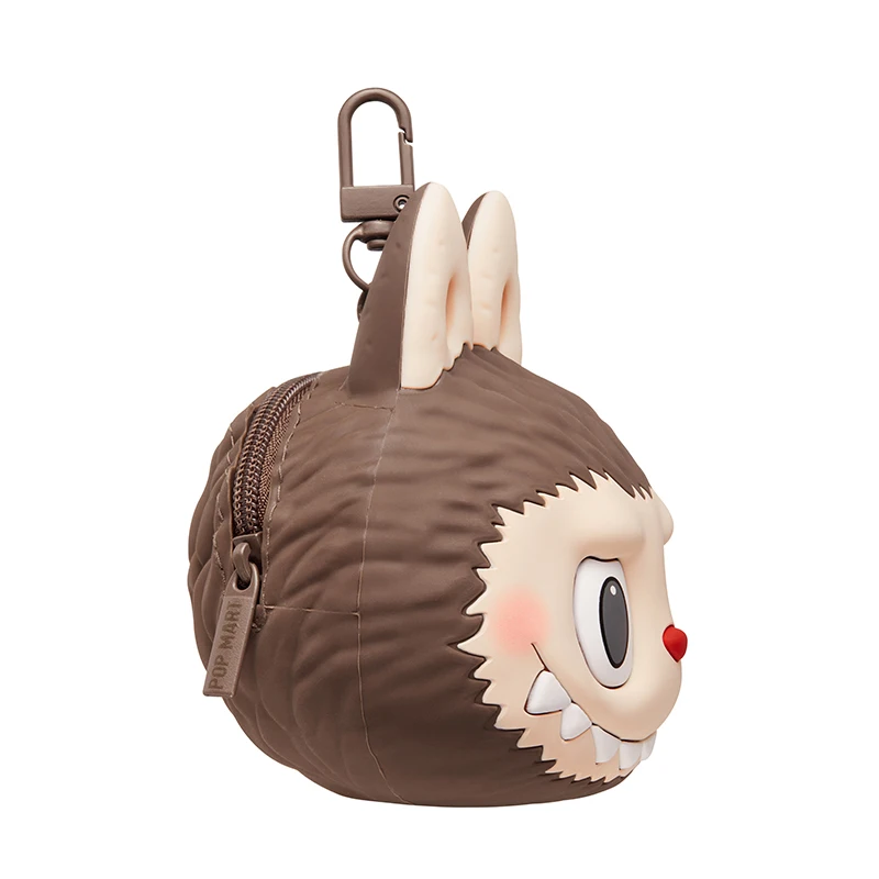 POP MART LABUBU Originals-Brown Silicone Earphone Bag