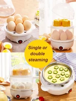 Household Multifunctional Anti Dry Burning Mini Egg Steamer Automatic Power-off Egg Cooker 【220V CN Plug】 2