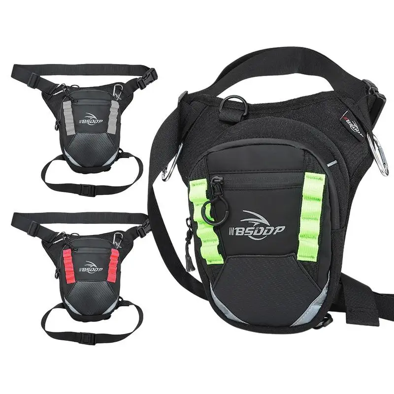 

Leg Bag Thigh Pack Pouch Multifunctional Motorcycle Equipment Night Reflective Strip Design Waterproof Fabric Pack Bag for Bike