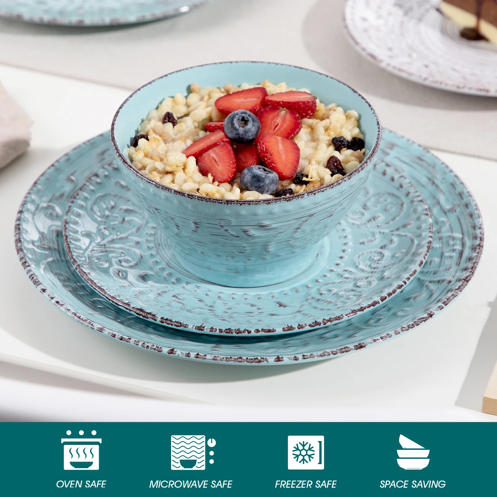 vancasso VINE Ceramic Stoneware Dinnerware Set – 16/32/48 Pieces 4