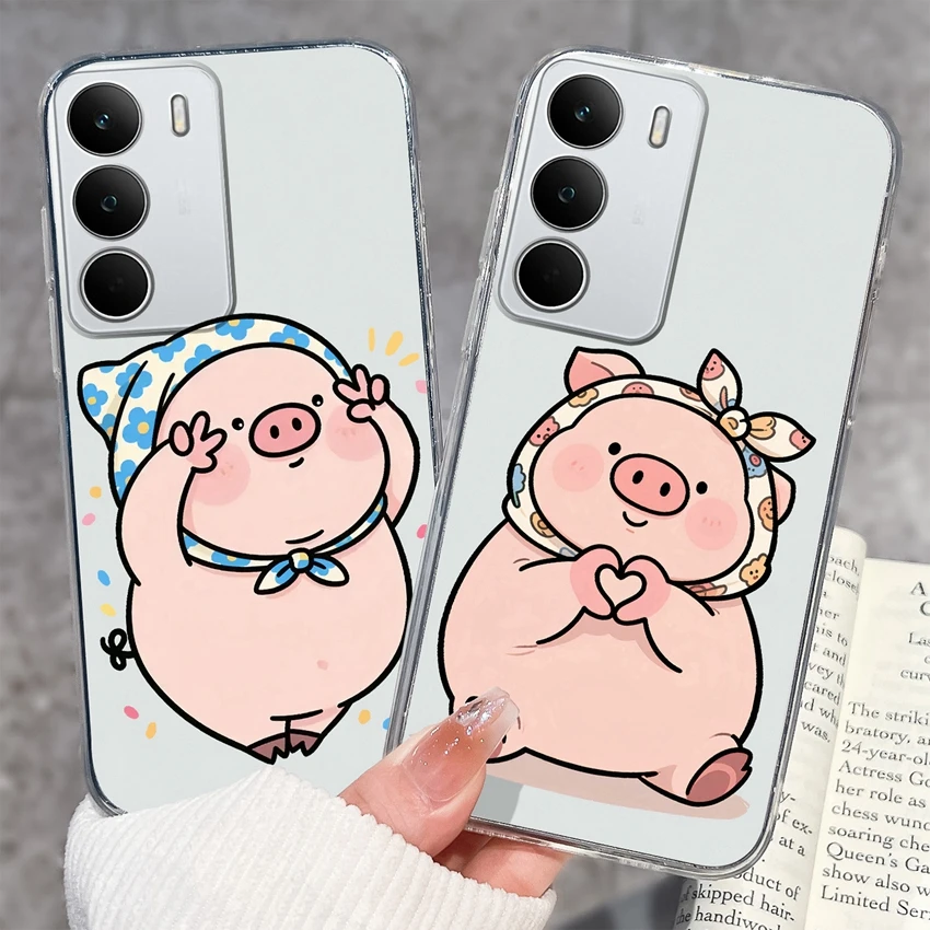 Fashion Astronaut Pattern Transparent Phone Case - Anti-Fingerprint TPU Clear Back Cover