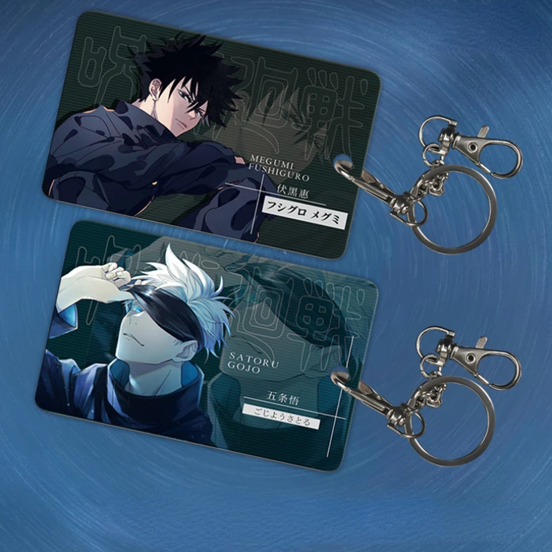 

Anime Jujutsu Kaisen Gojo Satoru Cosplay Cosplay Card Set Key Chain Pendant Props Accessories