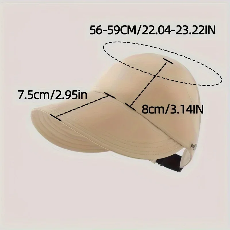 Women Sun Visor Hat Wide Brim Bucket Hats Summer UV Protection Sport Baseball Cap Quick Dry Adjustable Summer Beach Caps Bonnet Cooling Caps