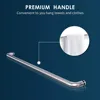 Semi-Frameless Sliding Shower Doors Shower Enclosure with 1/4" Clear Glass Bath Door Screen Chrome Finish Shower Glass Door 4
