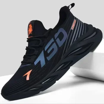 Chaussures de course respirantes pour hommes, baskets de sport, de loisirs, de marque, à la mode, nouvelle collection d'été 1