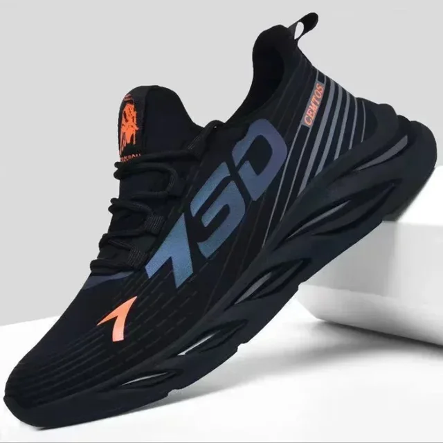 Chaussures de course respirantes pour hommes, baskets de sport, de loisirs, de marque, à la mode, nouvelle collection d'été 1