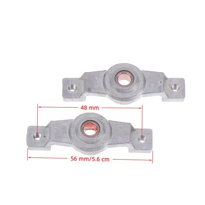 덮힌 극 YJ61 모터 용 2/4Pcs 그늘진 극 모터 브래킷 베어링 샤프트 블록 홀더 지지대 고정