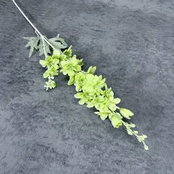 Elegant Delphinium Silk Flower Branch for Home and Event Decoration (Light green)