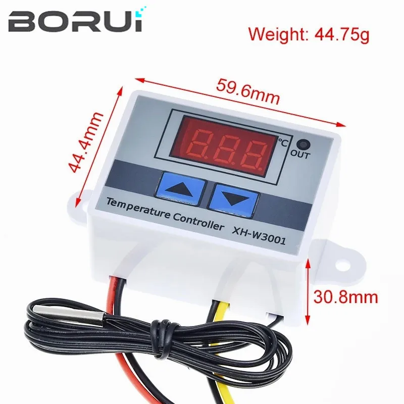 XH W3001 10A 12V 24V 110V 220V AC Digital LED Temperature Controller