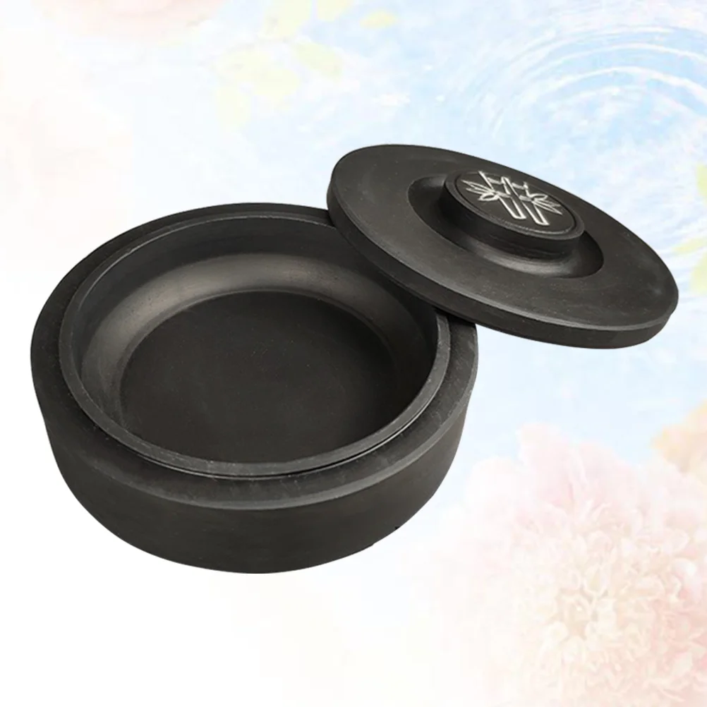 

Чернильный шлифовальный камень Inkstone, 4-дюймовый инструмент для традиционной китайской каллиграфии с крышкой, 1 шт.