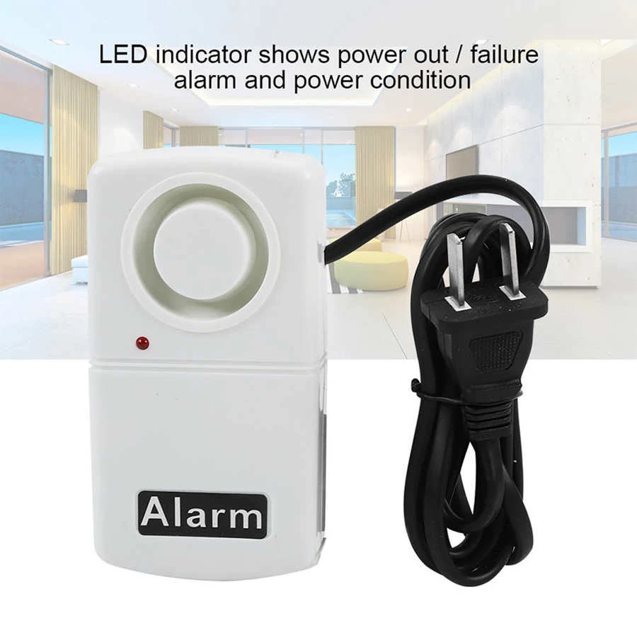 Automatic Cn Plug 220v Power Failure Alarm 120db Home Security Led