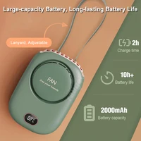Ventilateur portable à suspendre au cou, mini-ventilateur de ceinture rechargeable par USB, petit ventilateur de chemise pour l'extérieur et les voyages 3