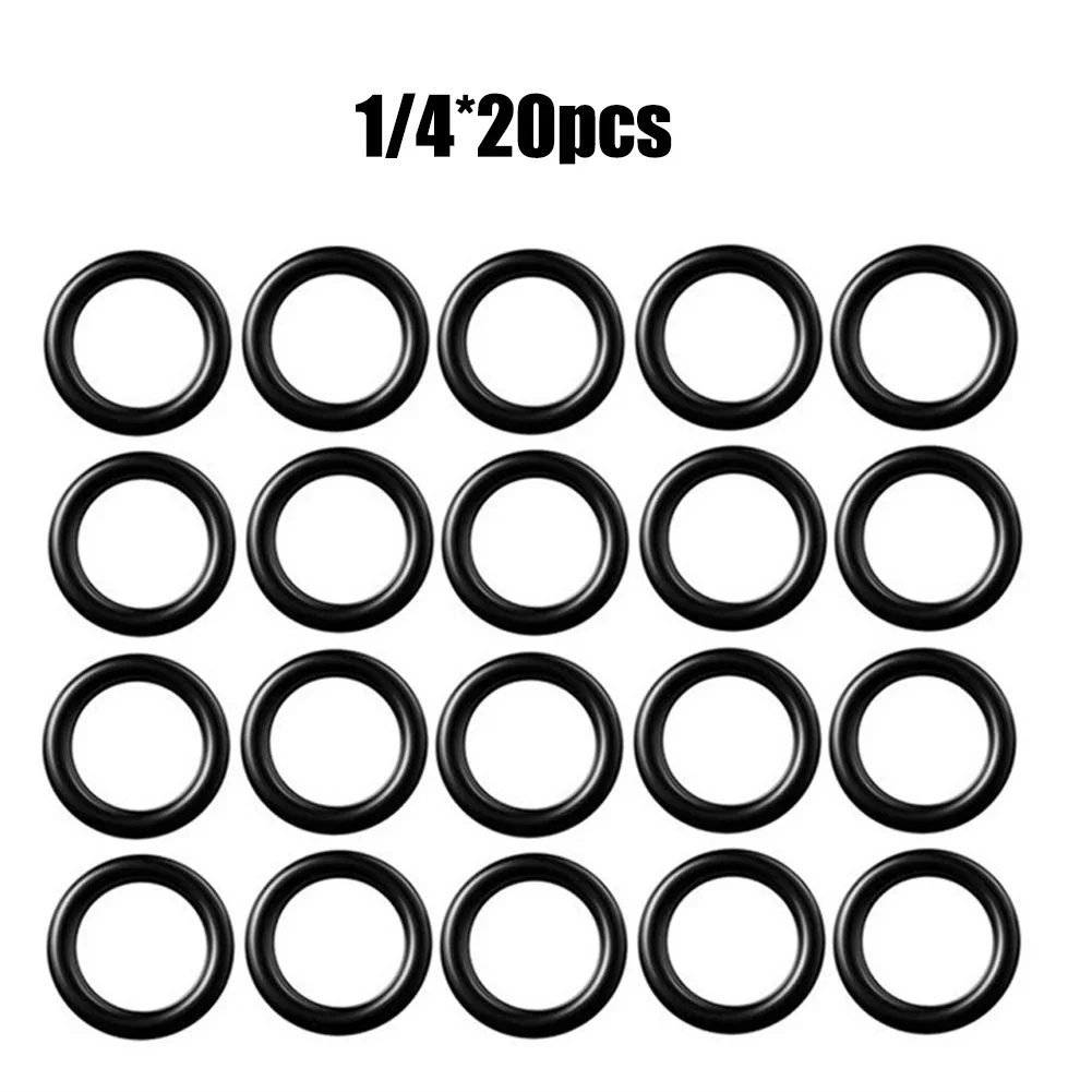 O-Rings 1/4 M22 3/8 O-Rings High Pressure Seal For Pressure Washer Hose Quick Disconnect Connector Tools Yellow 20pcs
