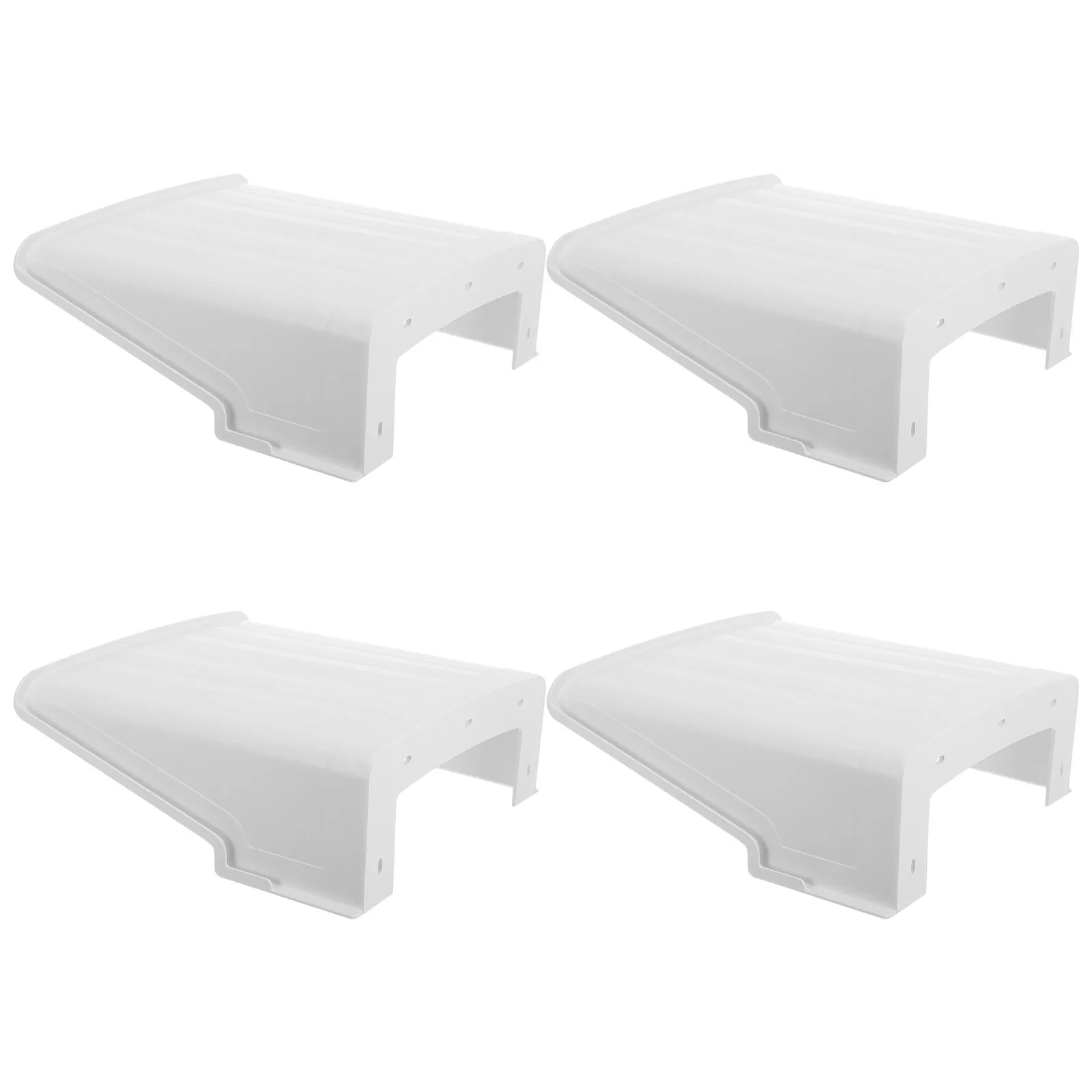 4Pcs 야외 보안 카메라 커버 방수 비 보호 장치 공원 거리용 비바람에 견디는 태양 비 그늘 카메라 하우징