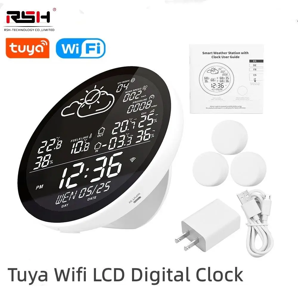 RSH Tuya Smart Weather Station Indoor Outdoor Smart Thermometer