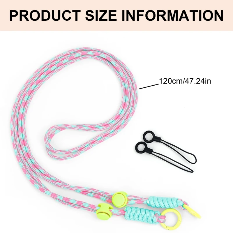 카메라 넥 스트랩 랜야드 어깨 스트랩 등반 로프, 편안하고 세련된 카메라 넥 로프, 120cm