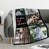 Custom Blanket With Photo Text Personalized Blanket Custom Gift Blanket Soft For Family Friends Father Mother Birthday Wedding 5