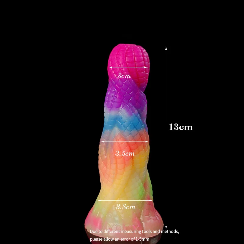 YOCY 2022 Fantasy Monster Dildo Luminous Huge Anal Plug With Suction Cup Dildo Mulit Colors Glowing Animal Sex Toy For Women Men