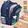 New Children School Bag Boy's Cartoon Backpack Primary Schoolbag Student's Backpack 1-6 Grades Boys Girls Spine Relief Backpack 2