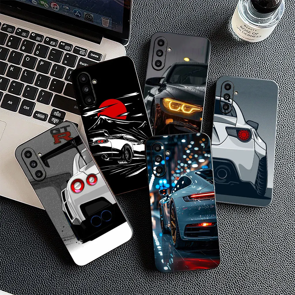 Supercar Cartoon Taillights Soft Phone Case