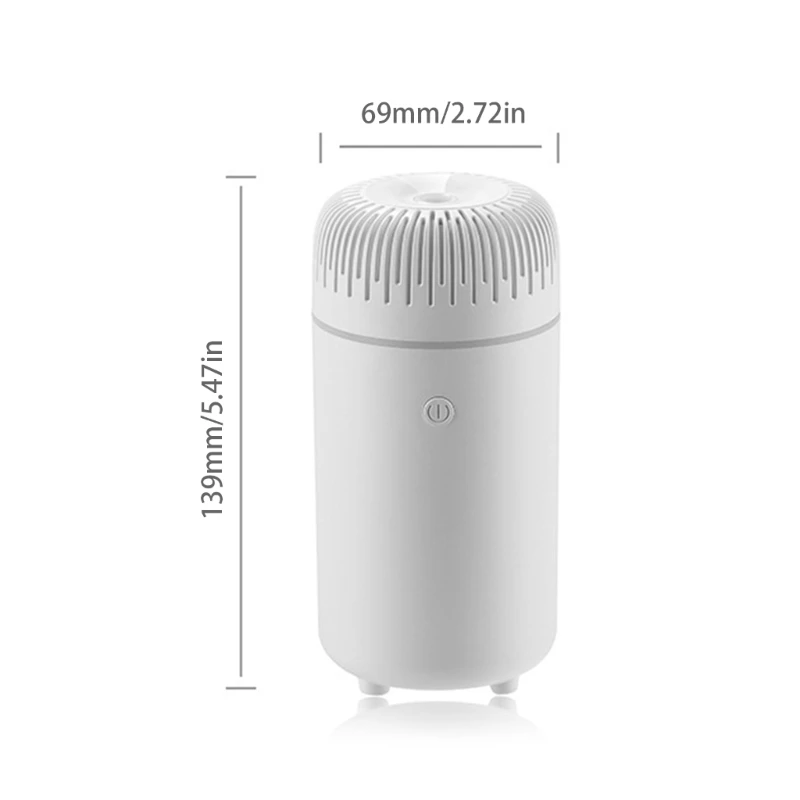 7 색 LED 자동차 공기 가습기 휘발성 오일 디퓨저 슈퍼 조용한 작동 자동 In을 위한 소형 디자인 가습기