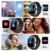Smart watch with multiple sports modes, can make and receive calls, message reminders, compatible with Android and iPhone 6
