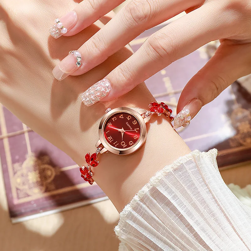 Elegant Women Watches Luxury Rhinestone Bracelet Bracelet
