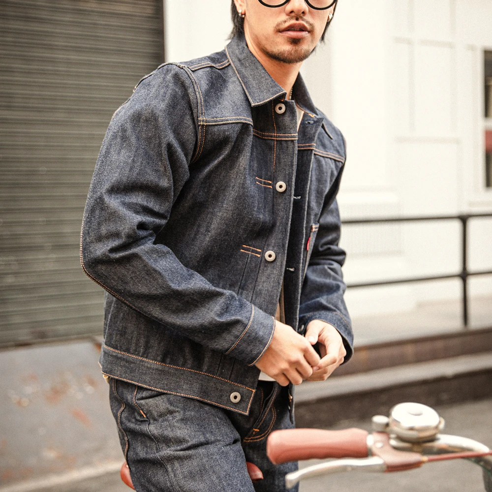 Raw denim jeans jacket new arrivals