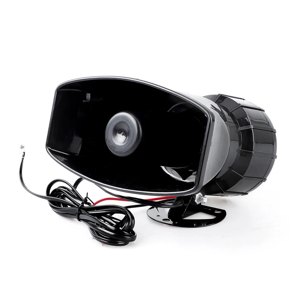 30W 12V Car Siren Horn Speaker 105db Loud 3 Sound Siren Warning Alarm Electric Horn For Auto