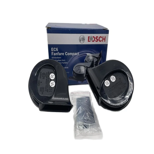 Free Shipping 1 Set BOSCH Car Horn EC6 Snail Fanfare Compact 12V